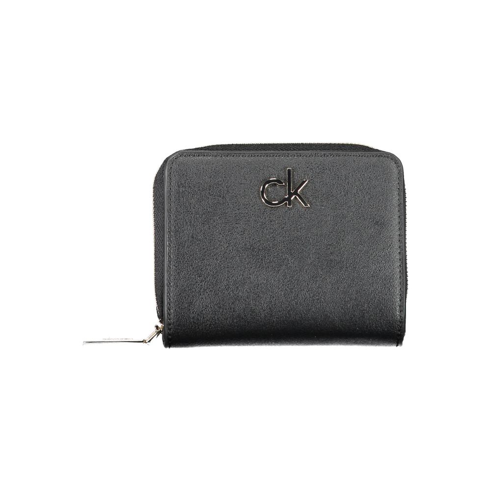 Calvin Klein Black Polyvinyl Chloride Wallet for Women